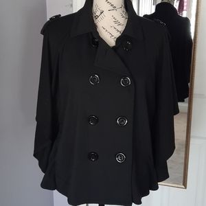 Cape style double breasted jacket